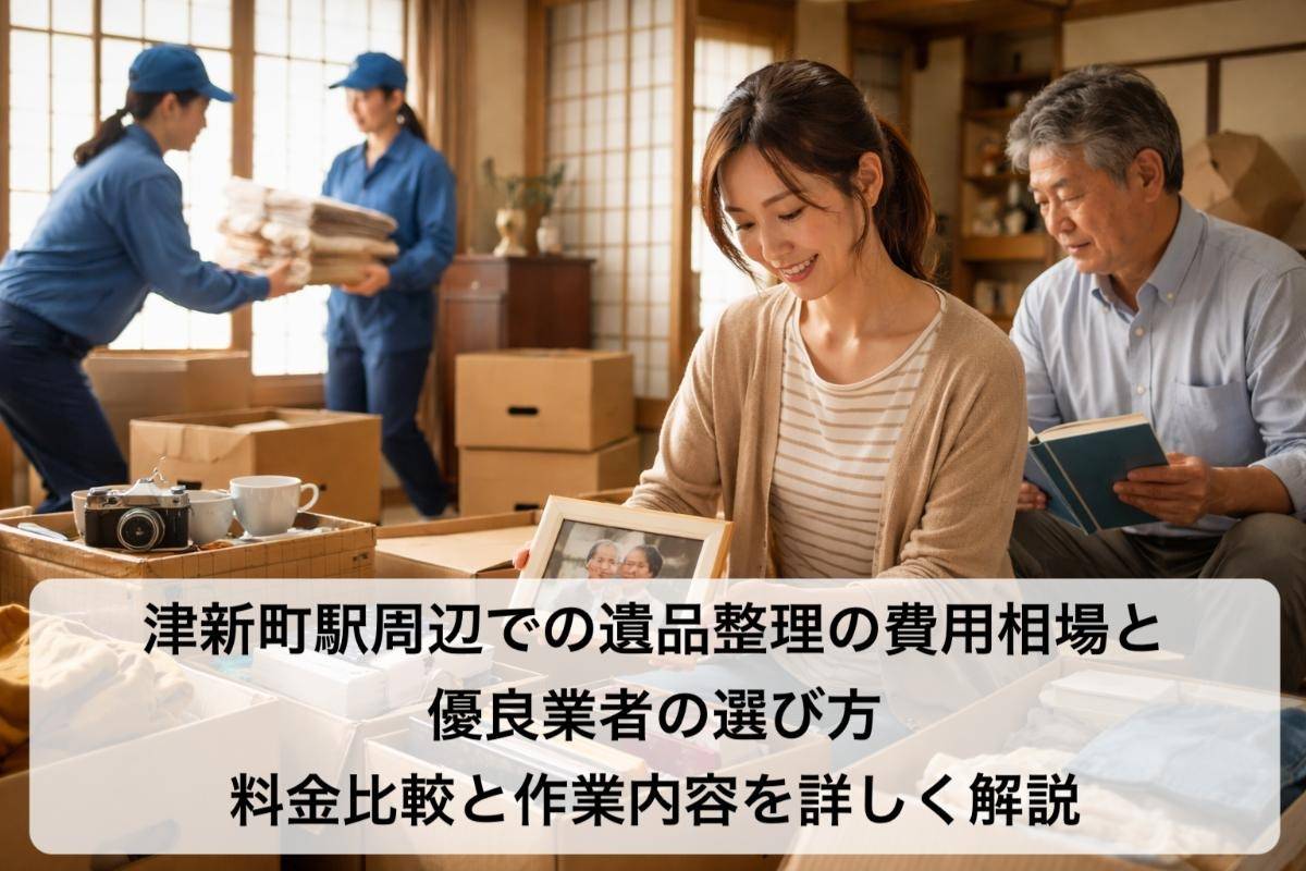 津新町駅周辺での遺品整理の費用相場と優良業者の選び方｜料金比較と