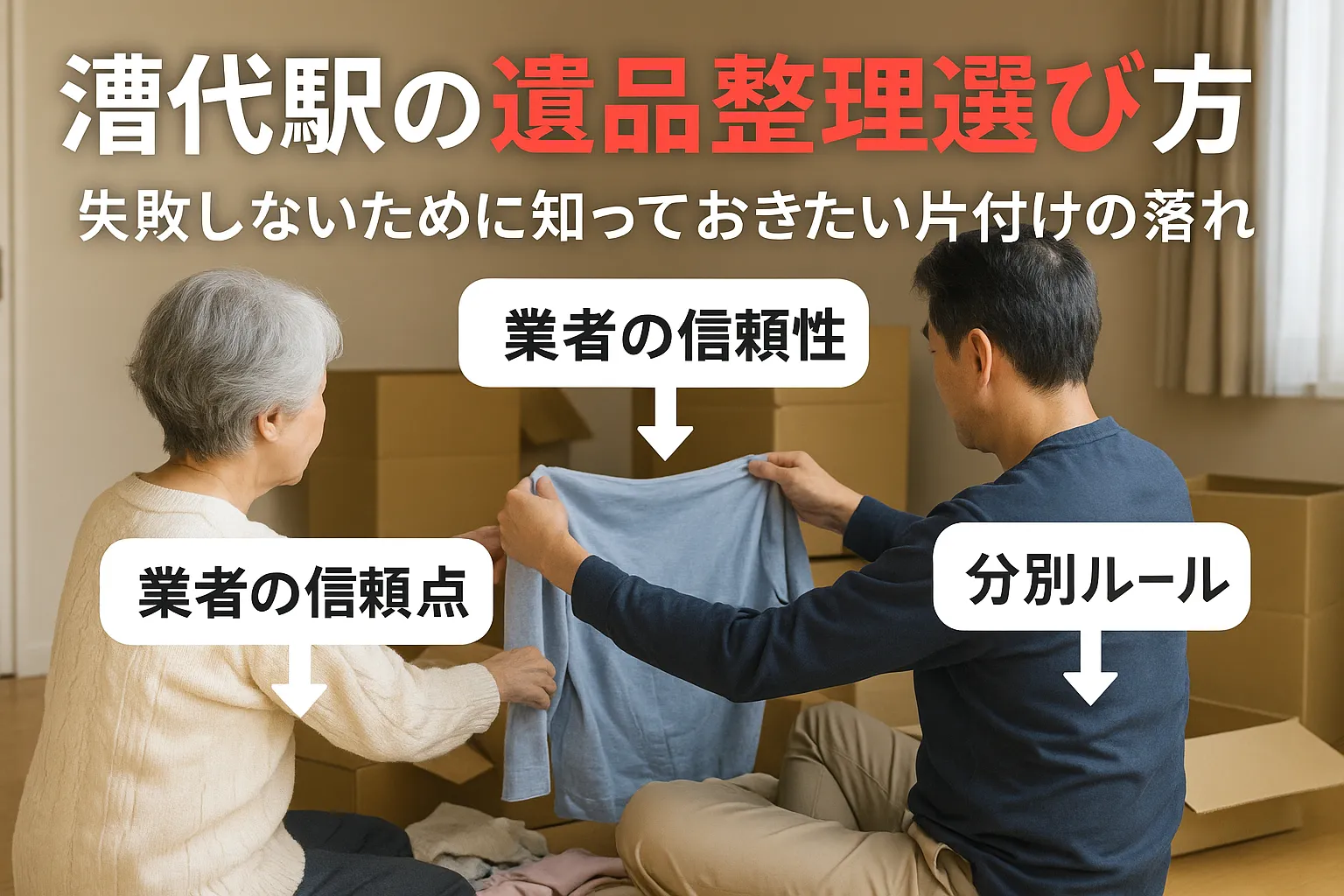 漕代駅エリアでの遺品整理で失敗しない選び方とは？