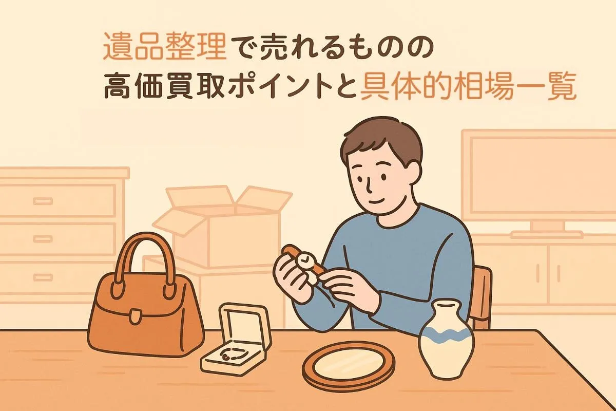 遺品整理で売れるものの高価買取ポイントと具体的相場一覧を徹底解説