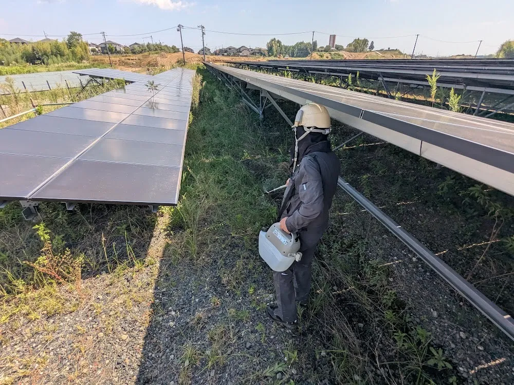 津市にて除草剤散布、松阪市にて見積もりをしてきました!